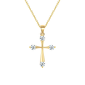 Elegante Goldene Kreuzkette
