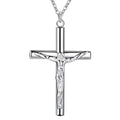 Silberne Jesus Kreuzkette