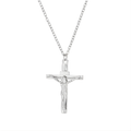 Silberne Jesus Kreuzkette