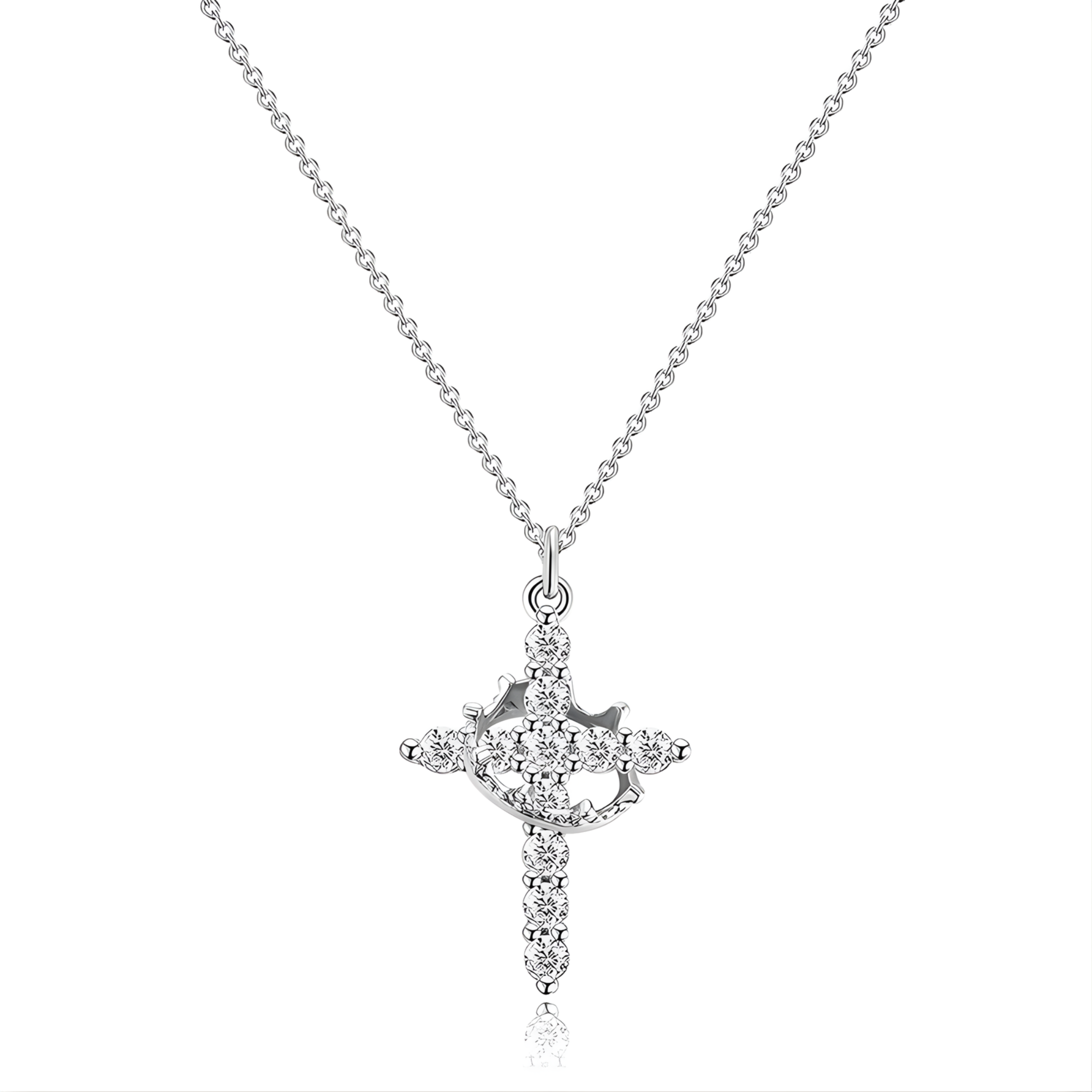Silberne Ring Kette