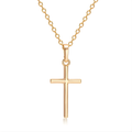 Elegante Goldene Kreuzkette