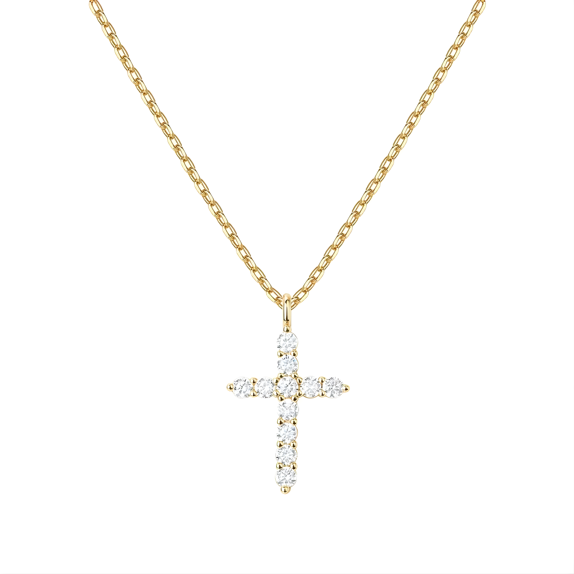Elegante Goldene Kreuzkette