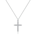 Elegante Silberne Kreuzkette